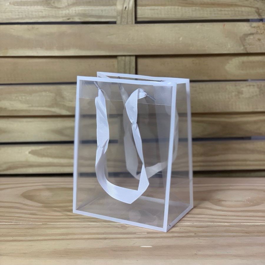 ENFEITE PLASTICO SACOLINHA ALCA 15X10X20CM 570399