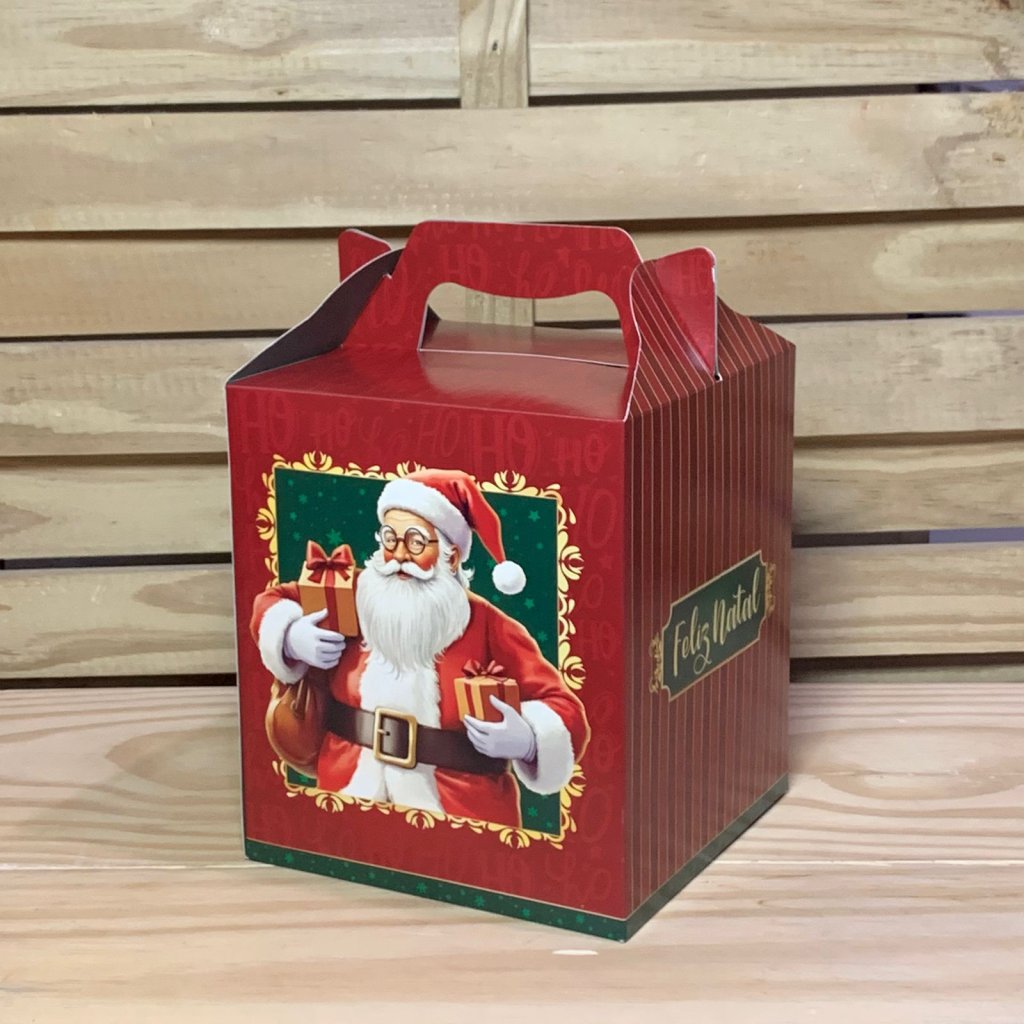 CAIXA PANETONE MALETA C/ALCA NOEL C15,5XL15,5XA18CM 143183 C5706