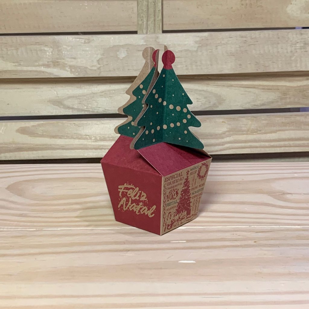 CAIXA ARVORE NATAL ESSENCIA C8XL8XA6,5CM 142636 C5651