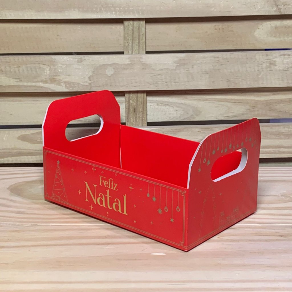 CESTA CAIXOTE M NATAL LUZ C22XL14XA12CM 143060 C5694