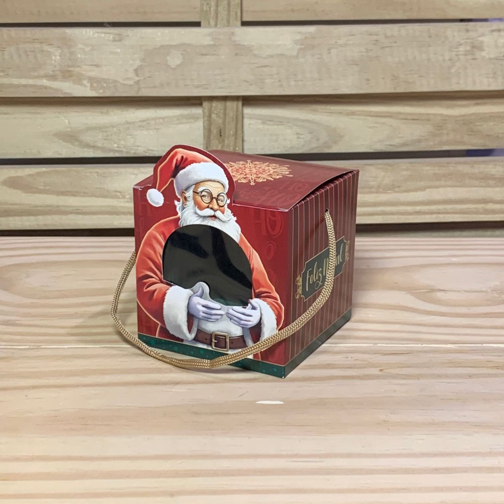 CAIXA MINI PANETONE C/VISOR E ALCA NOEL C10XL10XA10CM 143169 C5704