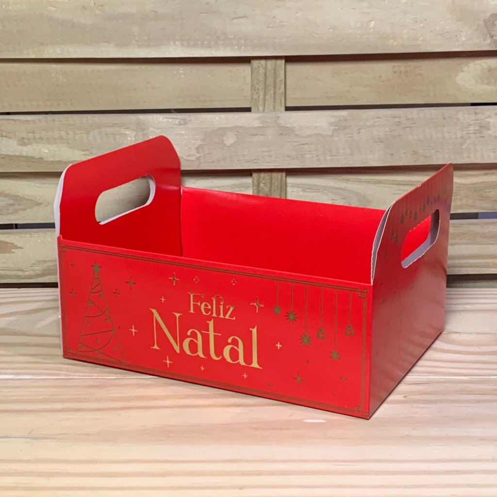 CESTA CAIXOTE G NATAL LUZ C25XL18,5XA14,5CM 143077 C5695