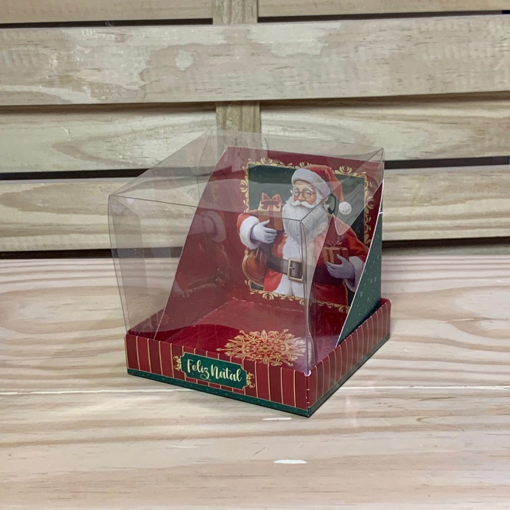 CAIXA MINI PANETONE CENARIO NOEL C11XL11XA10,6CM 143343 C5722