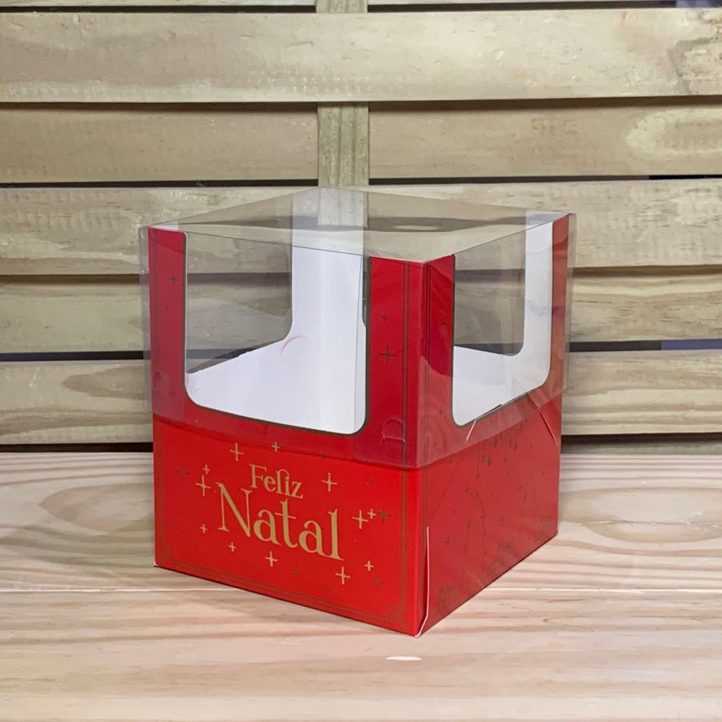CAIXA PANETONE ENCANTO NATAL LUZ C15XL15XA17CM 142902 C5678