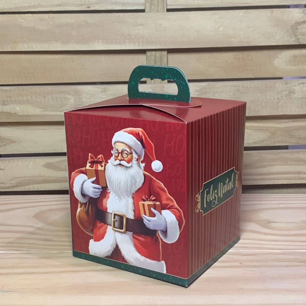 CAIXA PANETONE JANELA C/ALCA NOEL C15XL15XA17CM 143176 C5705