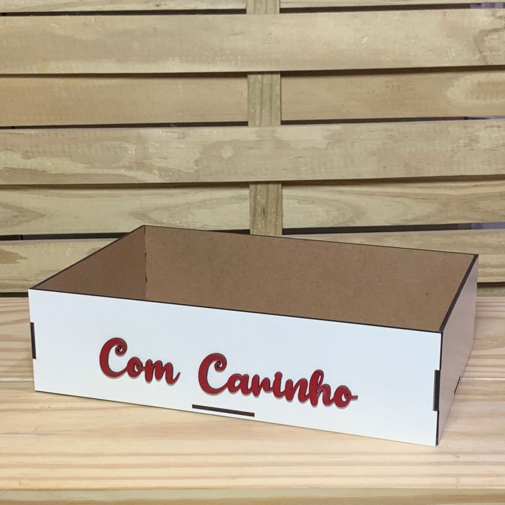 BANDEJA 30X20X8CM BCO C/FRASE 636941