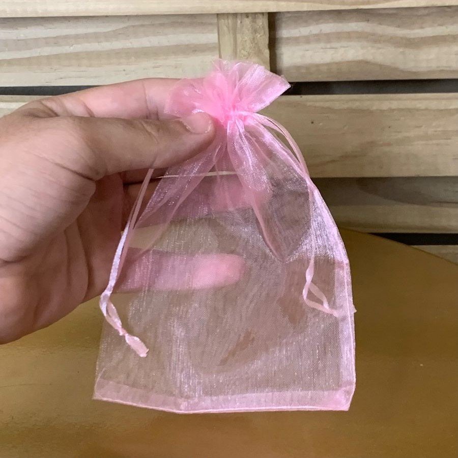 SAQUINHOS ORGANZA 12X17CM C/10 AZUL ROSA927562
