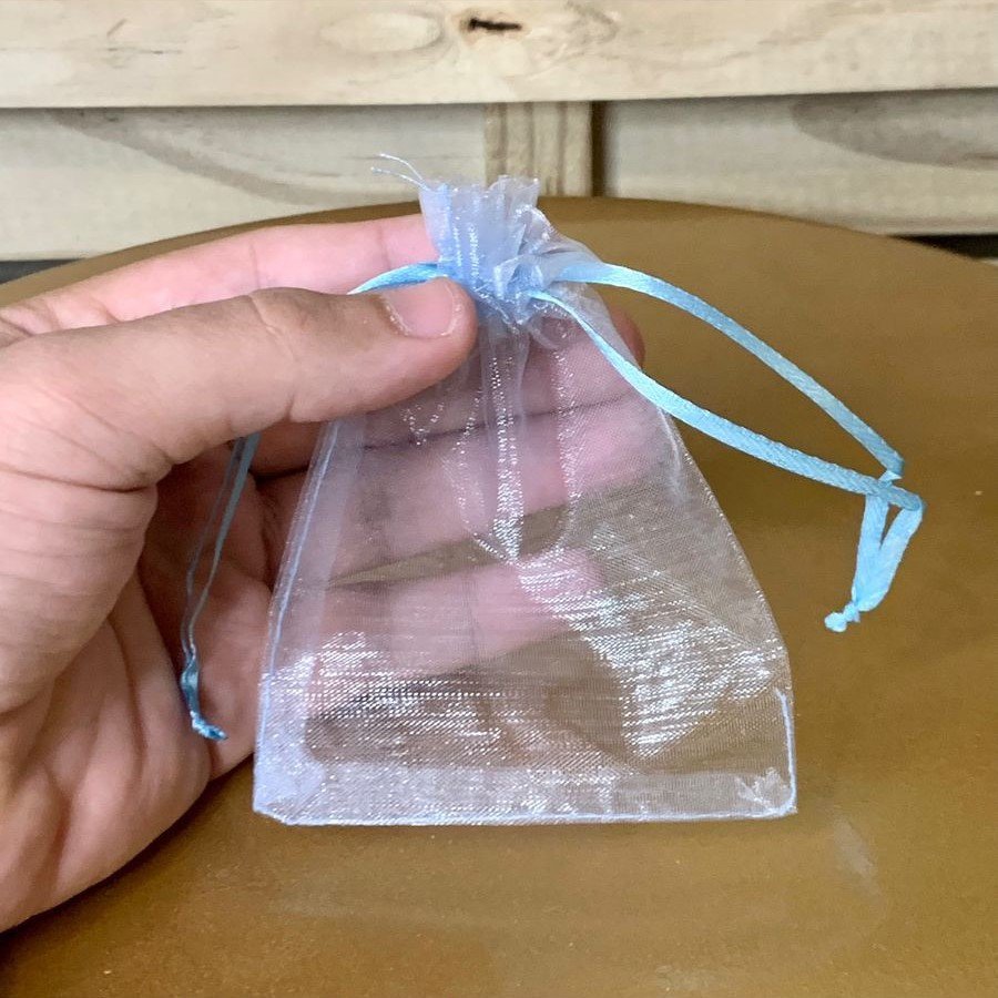 SAQUINHOS ORGANZA 9X12CM C/10 AZUL/ROSA 927548