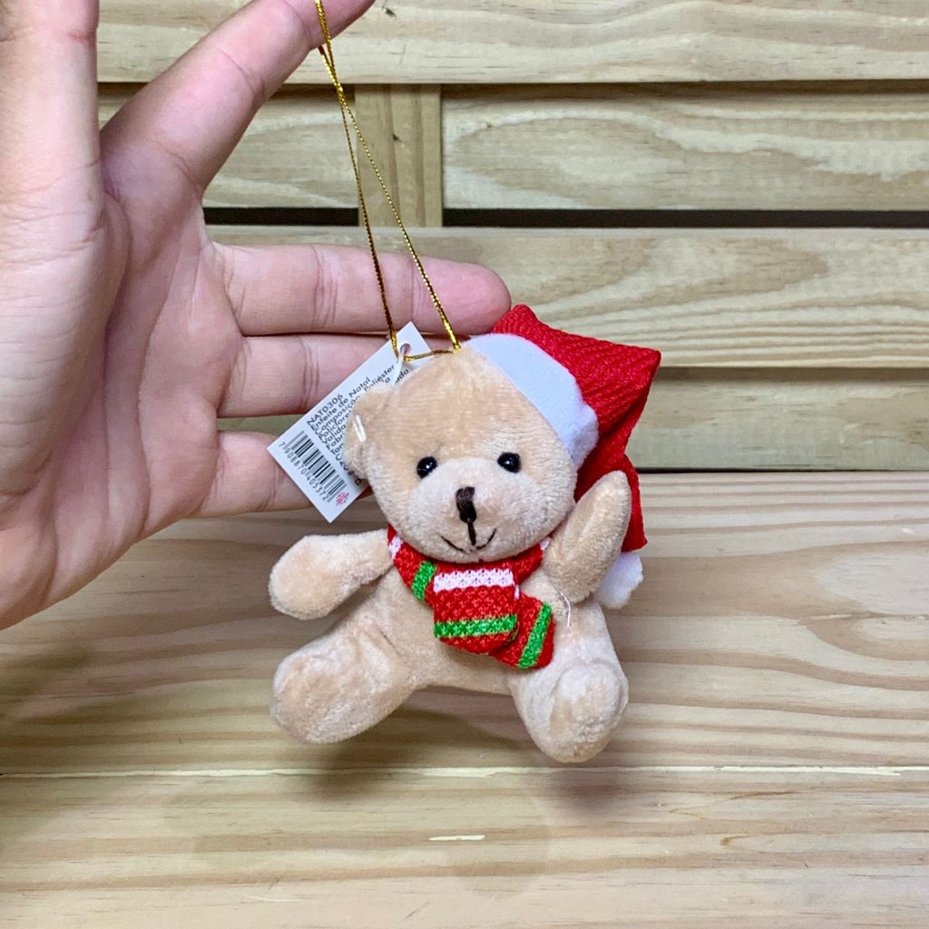 NAT0306 ENFEITE DE NATAL DE POLIESTER 10CM 405372