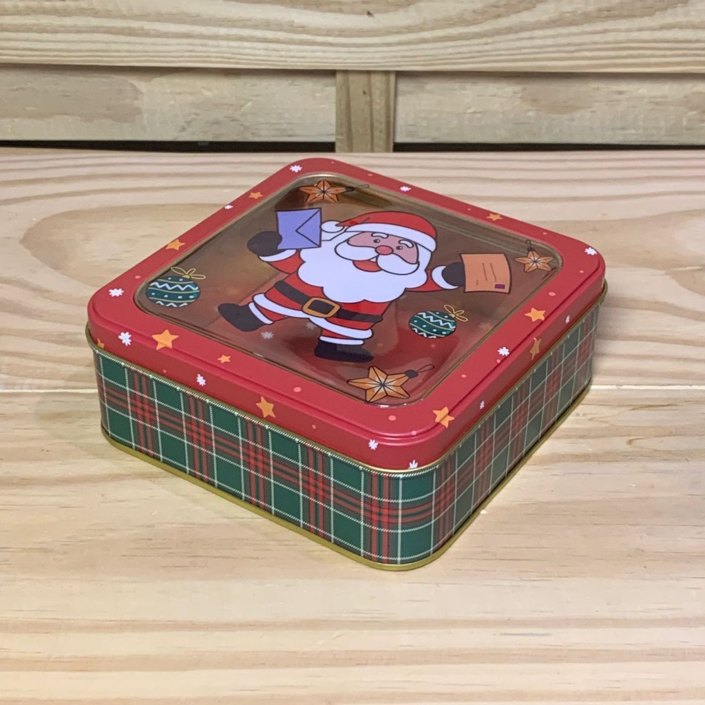 LATX0002 LATA DECORATIVA DE NATAL 15,5X15,5X5,8CM 409813