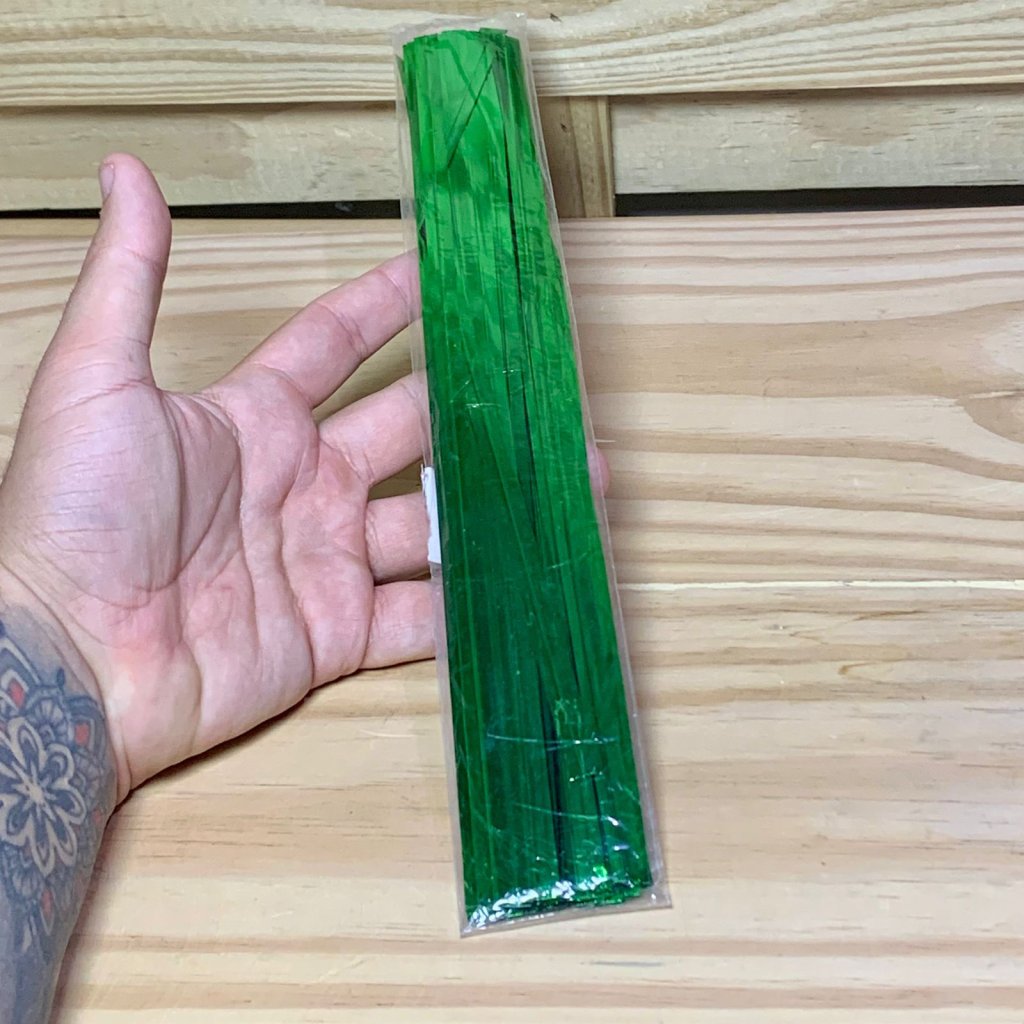 FECHO PRATICO VERDE 7MMX30CM PT C/100UN 501 405281