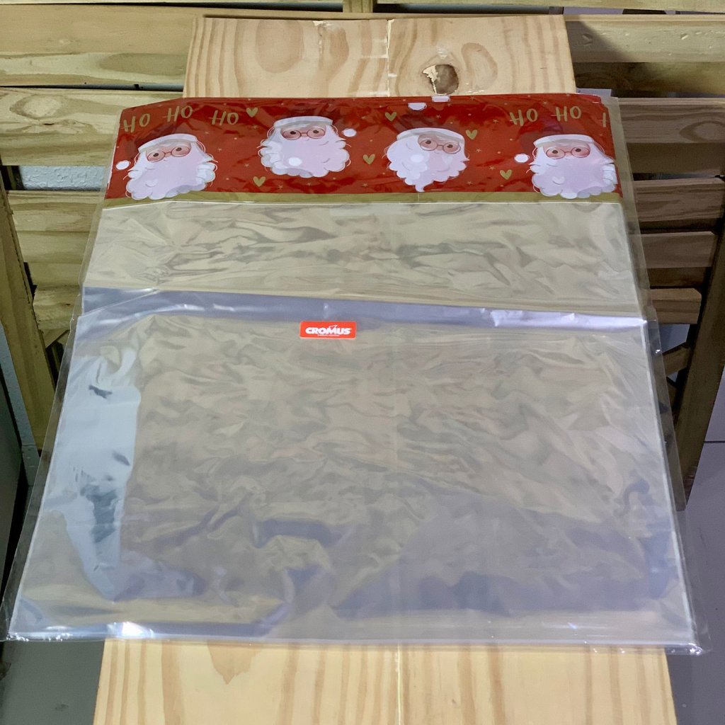 SACO TRANSP 45X59CM PRESENTES BARRADO PT C/25 UN 11201239 147581