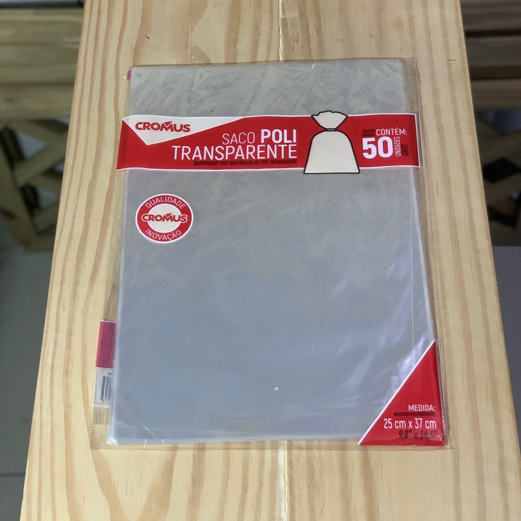SACO TRANSP 25X37CM INCOLOR PT C/50 UN 11300221 791824