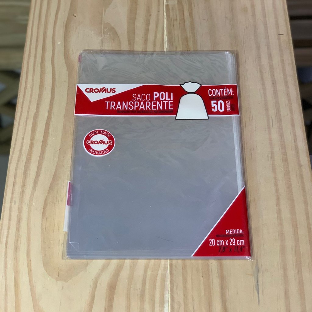 SACO TRANSP 20X29CM INCOLOR PT C/50 UN 791800 11300220