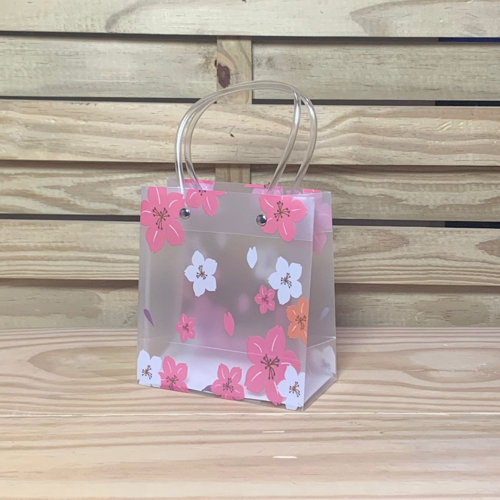 SACOLA TRANSPARENTE FLORAL P 13,5X15X7CM 913616 FJ91480