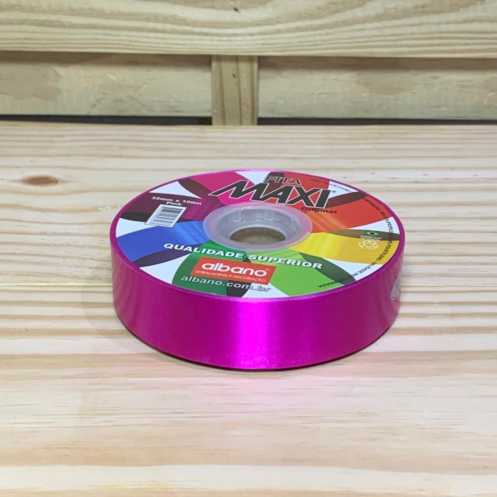 FITA MAXI LISO 32MMX100M PINK 30757