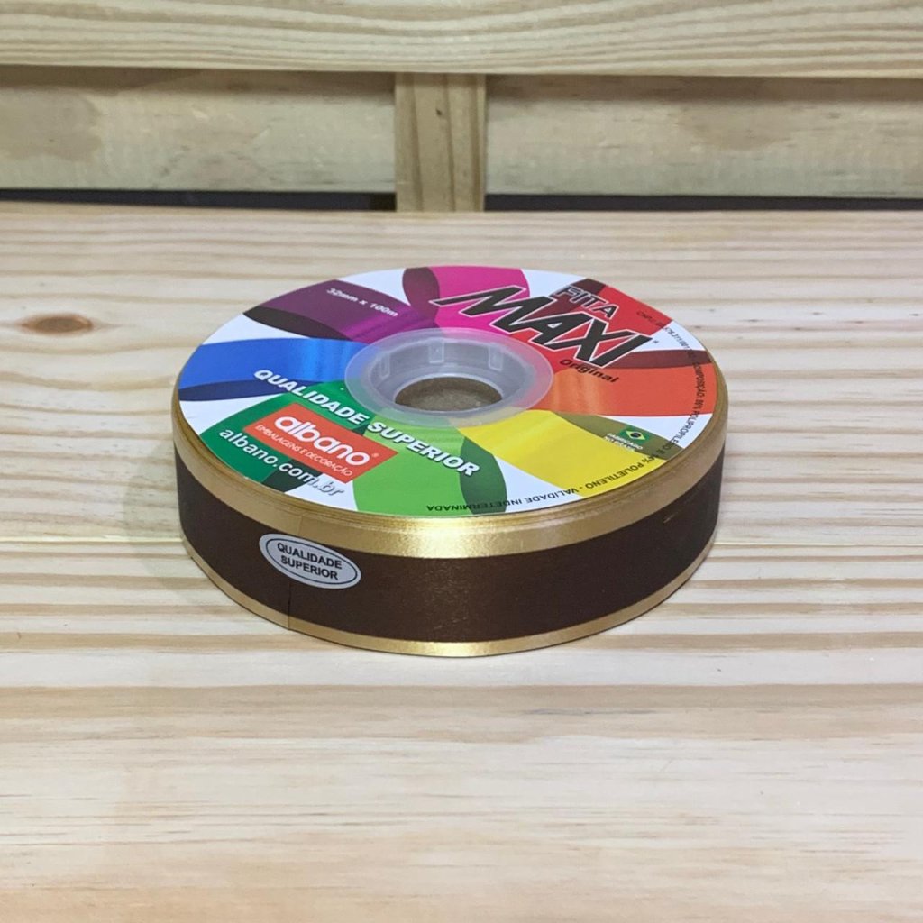 FITA MAXI FM 03D 32MMX100M MARROM/OURO 32166