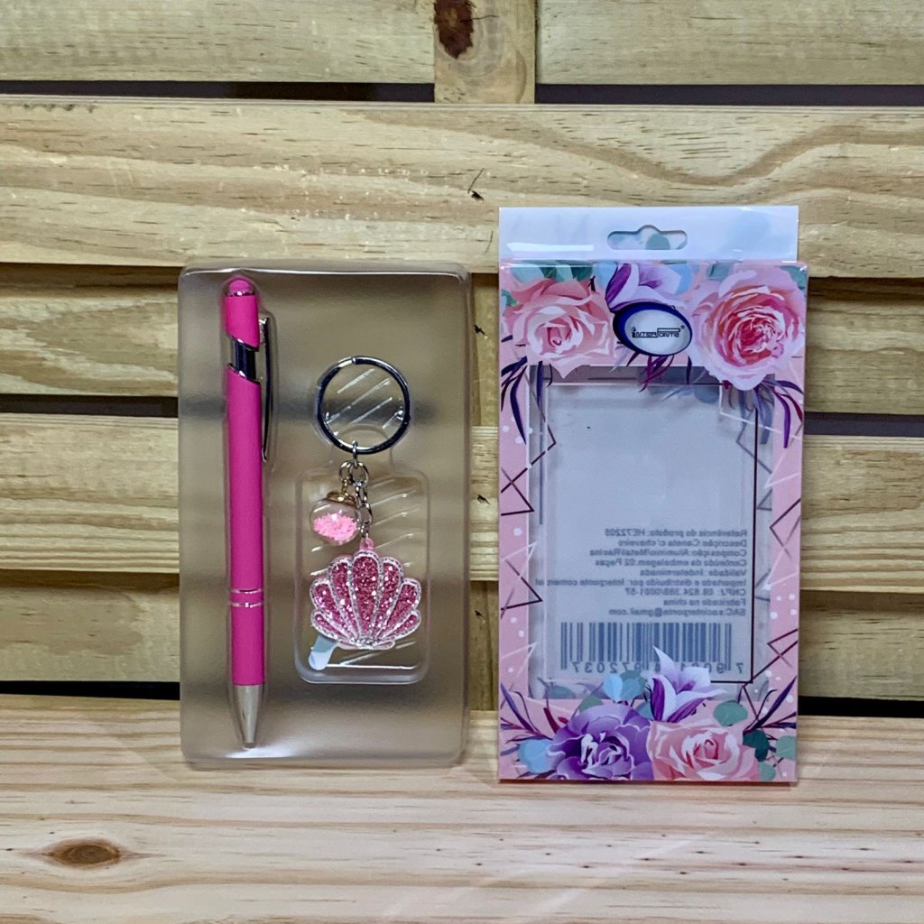 CANETA ESFEROGRAFICA E CHAVEIRO DE METAL 972037