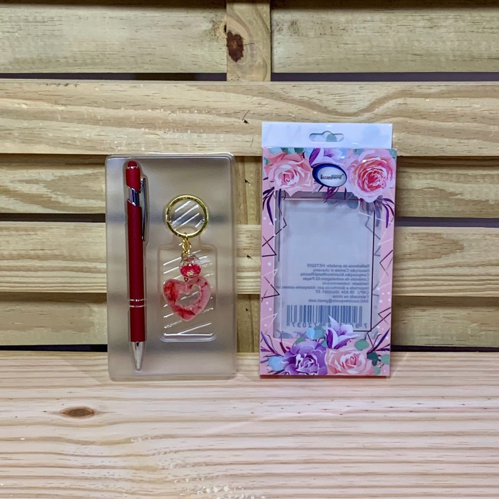 CANETA ESFEROGRAFICA E CHAVEIRO DE METAL 972037