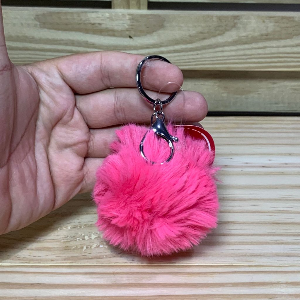 CHAVEIRO DE METAL COM POMPOM 900450
