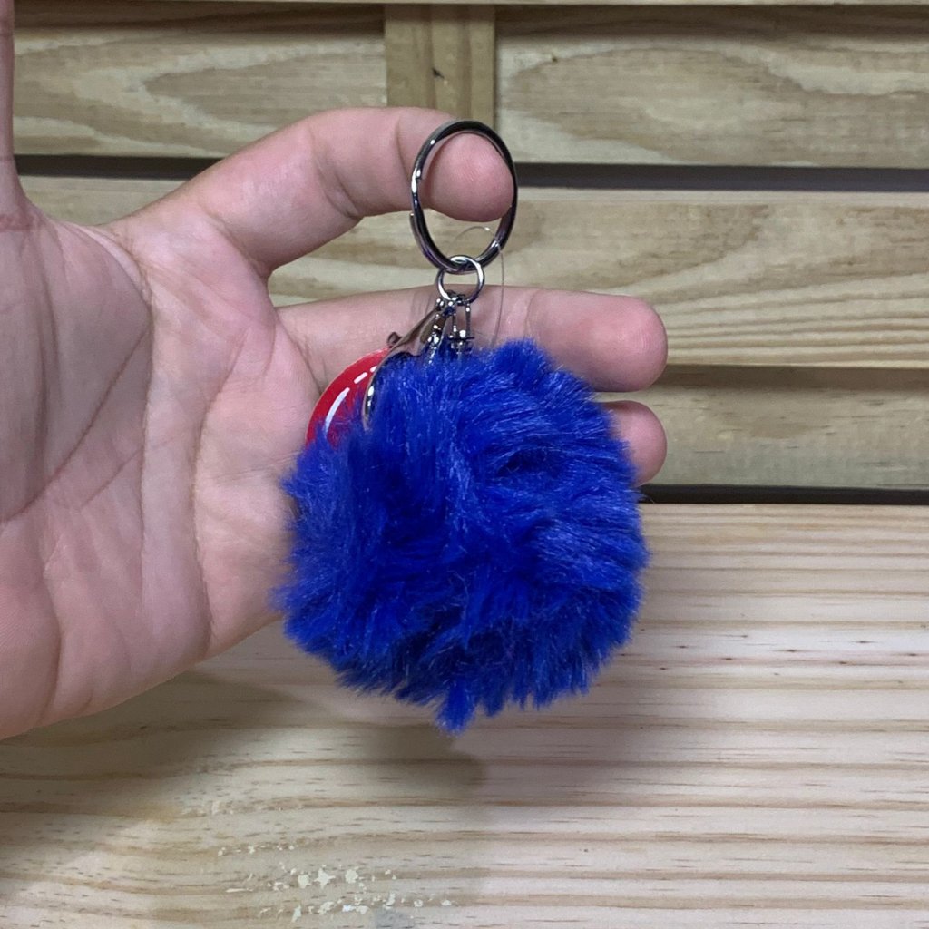 CHAVEIRO DE METAL COM POMPOM 900450