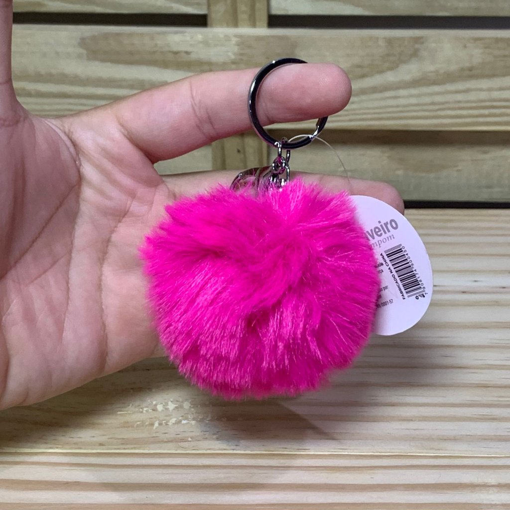CHAVEIRO DE METAL COM POMPOM 900450
