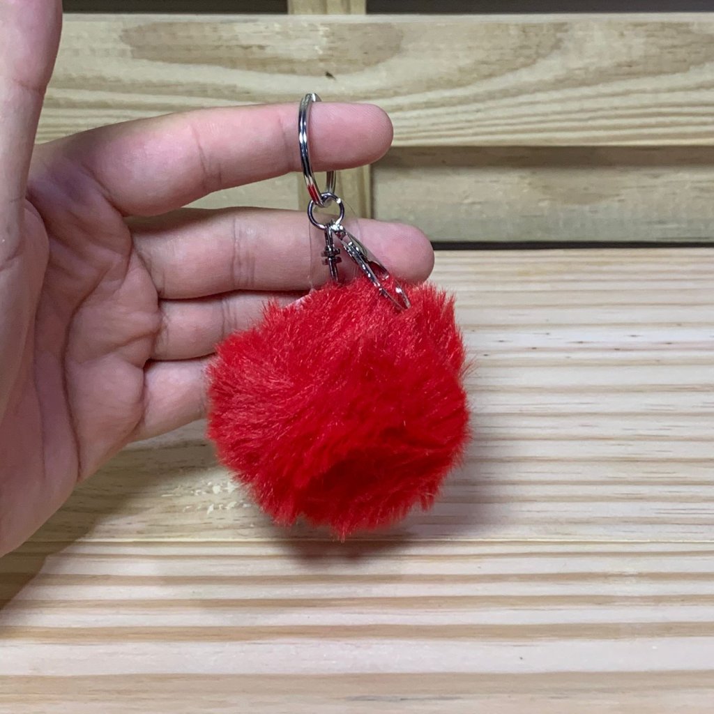 CHAVEIRO DE METAL COM POMPOM 900450