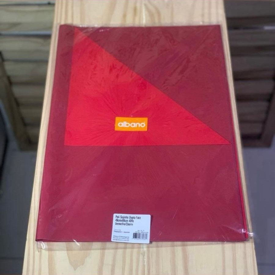 POLI SUJINHO DUPLA FACE 49CMX69CM 40FLS VERMELHO/CHERRY 37236