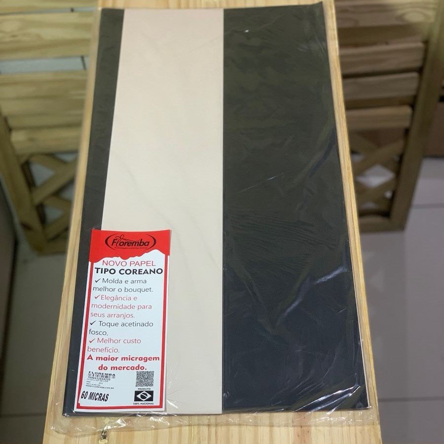 POLI DUPLA FACE PRETO/CHAMPAGNE 68X68 25FLS 60MICRAS 644229