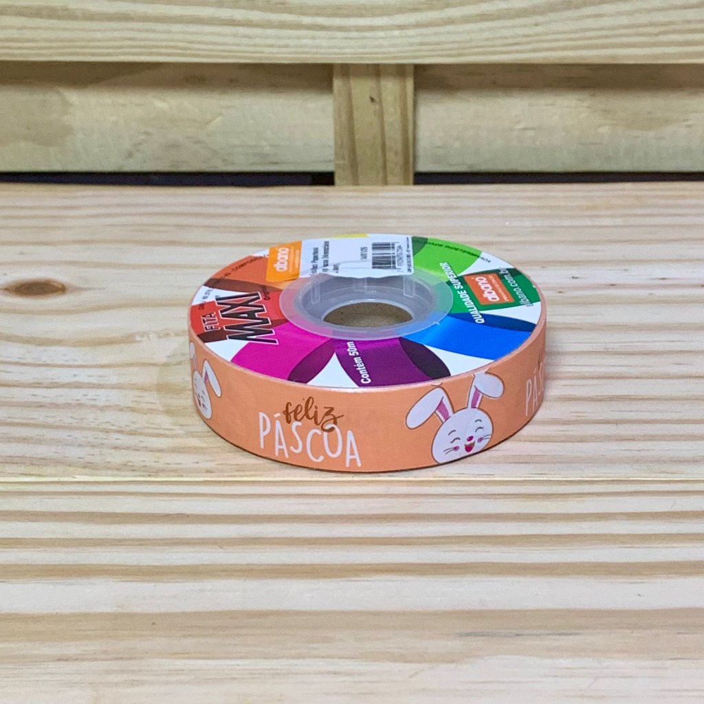 FITA MAXI PAPERLOOK POP PASCOA 24MMX50M LARANJA 36350