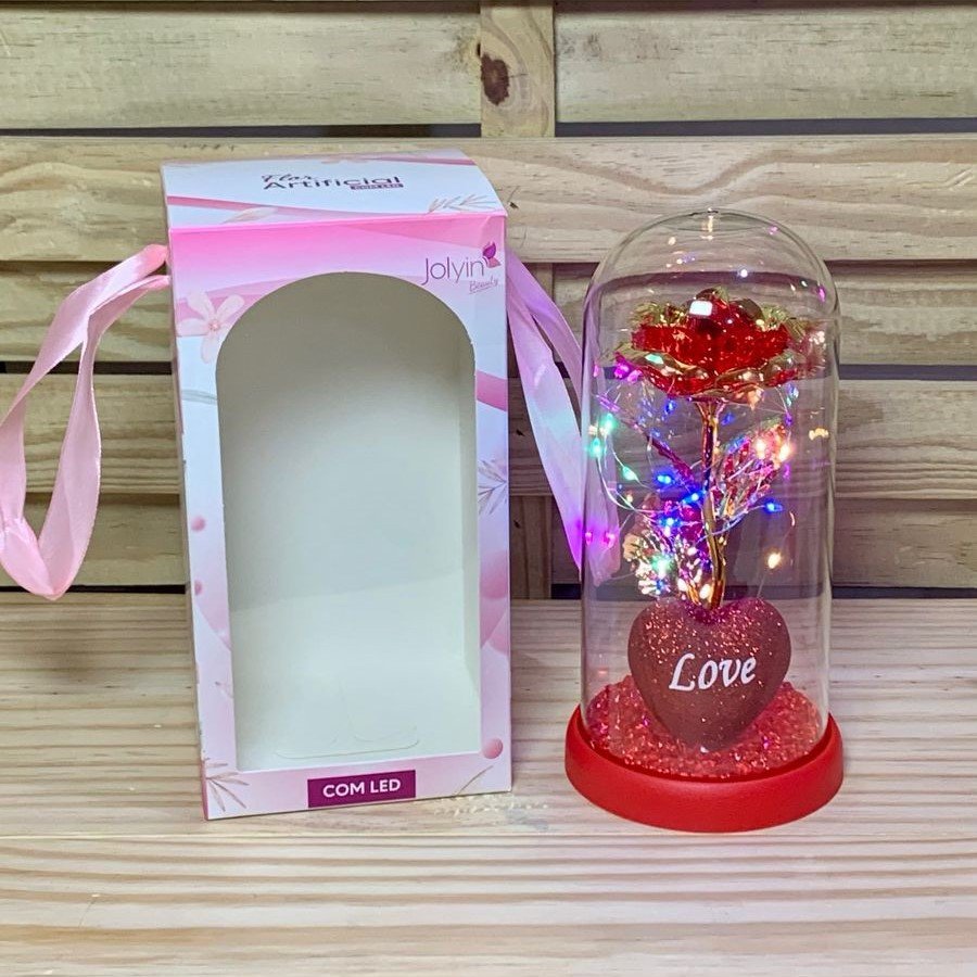 FLOR ARTIFICIAL COM LED 11X21CM 980219