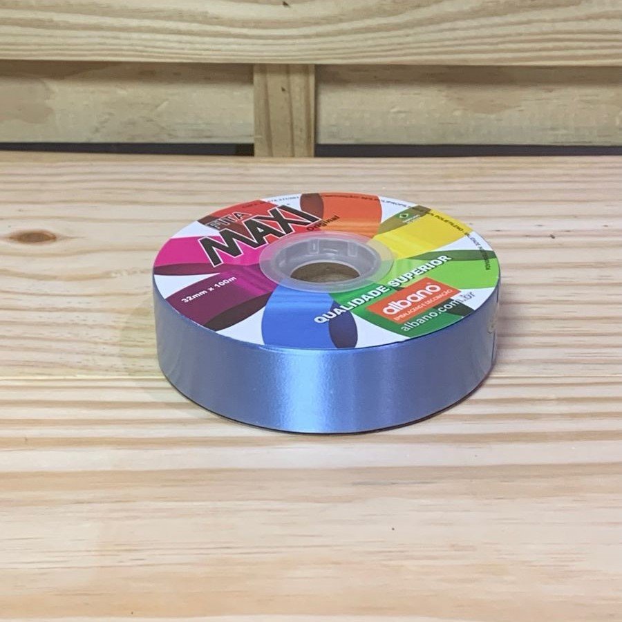 FITA MAXI LISO 32MMX100M AZUL CLARO 31679