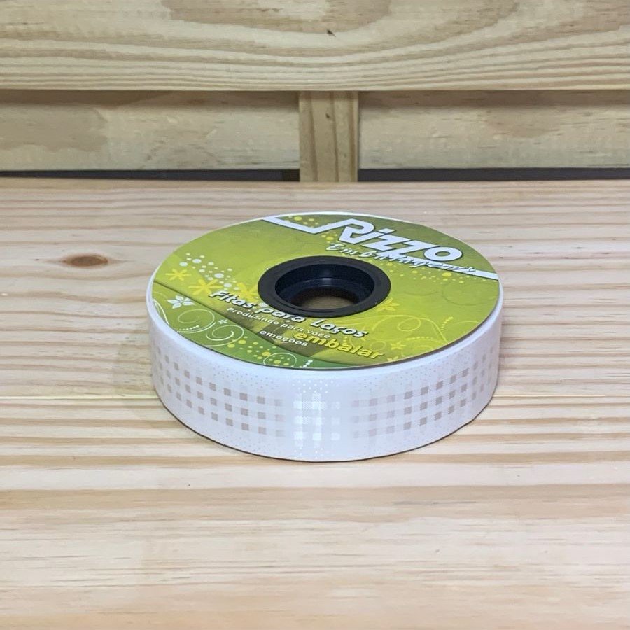 FITA PLASTICA 32MMX100M XADREZ BRANCO 058996