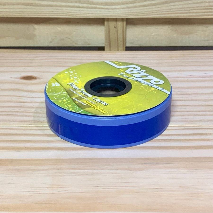 FITA PLASTICA 32 MM X 100 M MATTE BORDER AZUL 002685