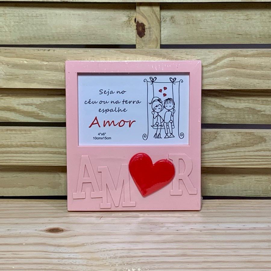 PORTA RETRATO DE PLASTICO PVC 17,2X19,2CM SORTIDO 048951