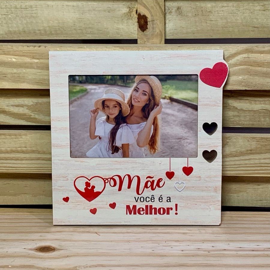 PORTA RETRATO EM MDF, TAMANHO 4X6CM 19,7X19,7CM SORTIDO 056536