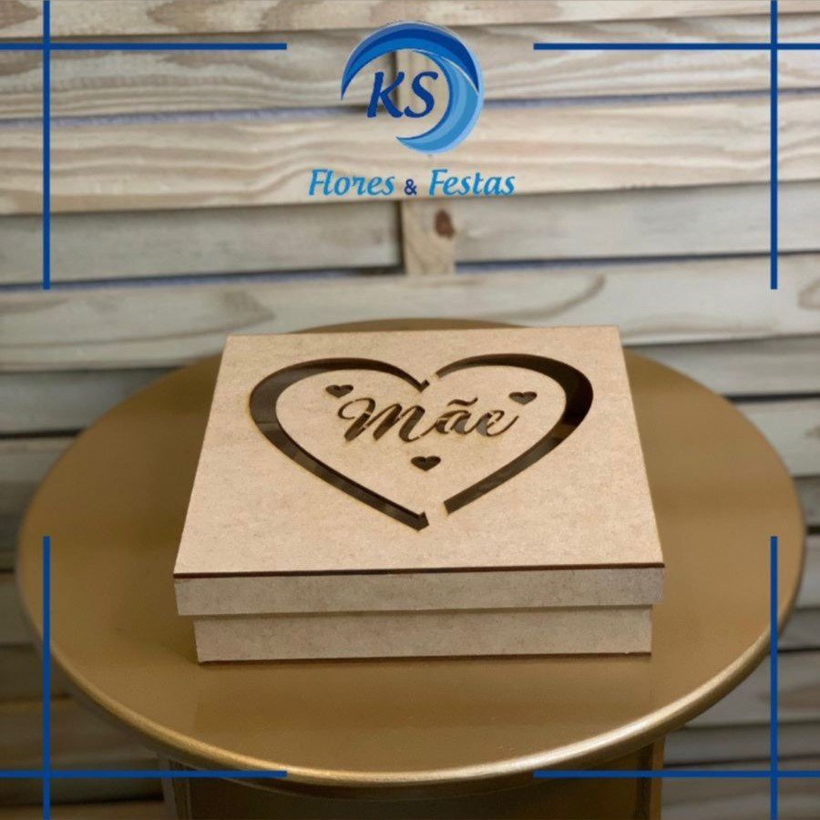 CAIXA TS MAE 20X20X5CM MDF CRU 617216