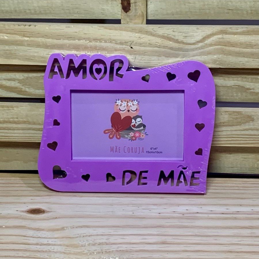PORTA RETRATO 4X6 EM PP/COM FUNDO DE MDF 938477