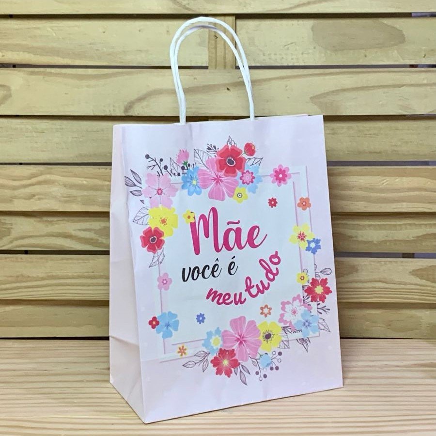 SACOLA PARA PRESENTE DE PAPEL MAE 7312 21X11X27CM 273126