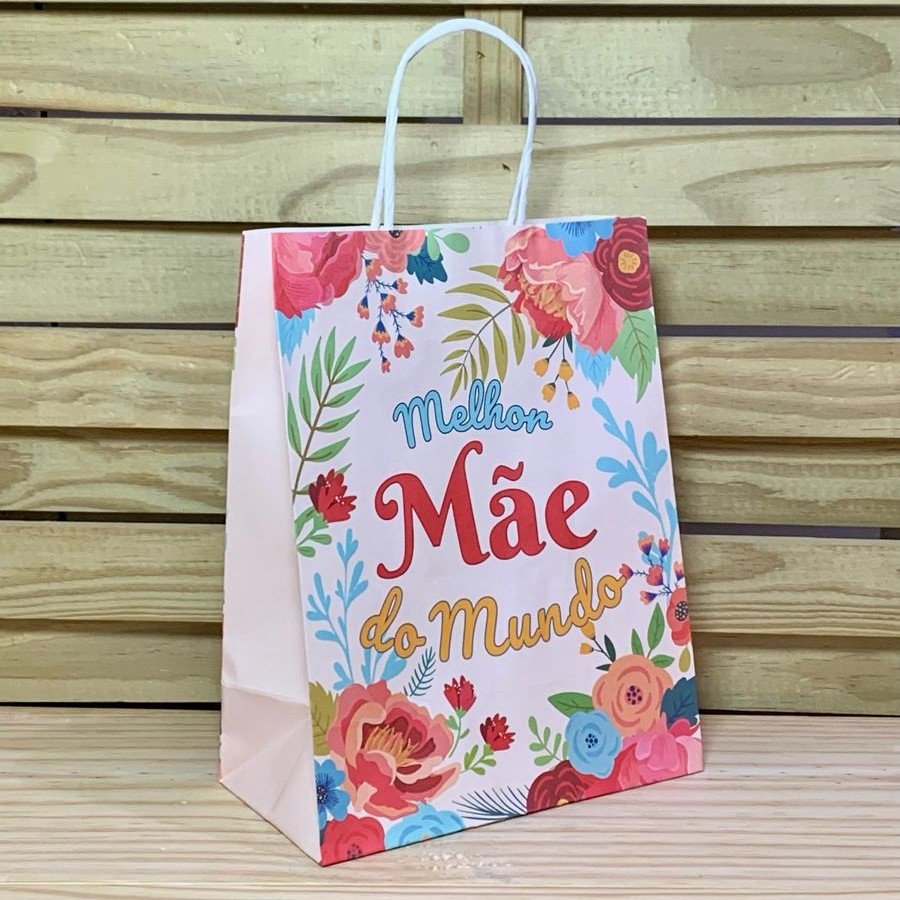 SACOLA PARA PRESENTE DE PAPEL MAE 7312 21X11X27CM 273126