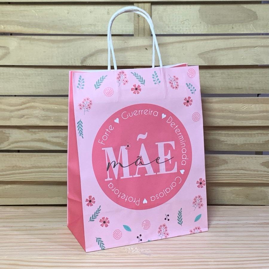 SACOLA PARA PRESENTE DE PAPEL MAE 27X21X11CM 7383 273836