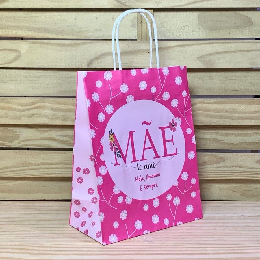 SACOLA PARA PRESENTE DE PAPEL MAE 27X21X11CM 7383 273836