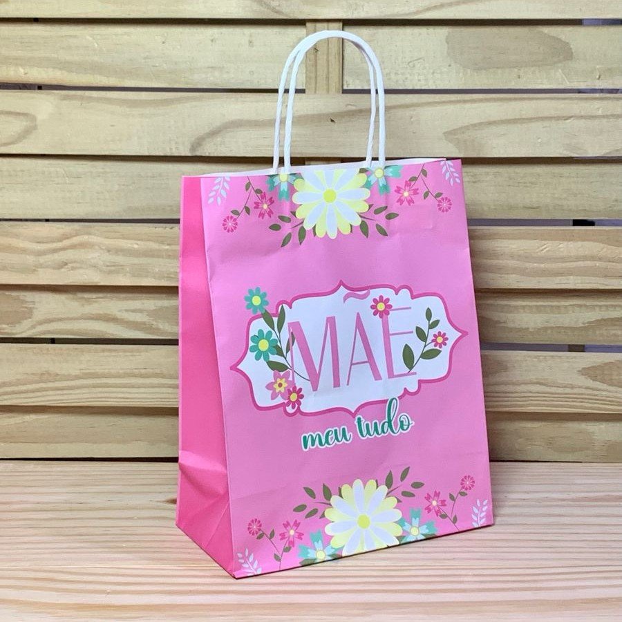 SACOLA PARA PRESENTE DE PAPEL MAE 27X21X11CM 7383 273836