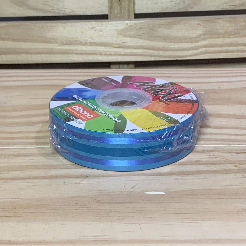 FITA MAXI NOVA EVA 32MMX100M AZUL ESCURO/AZUL CLARO 17600