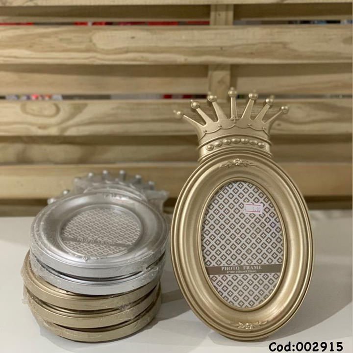 PORTA RETRATO DE PLASTICO DOURADO/PRATA 10X15 002915