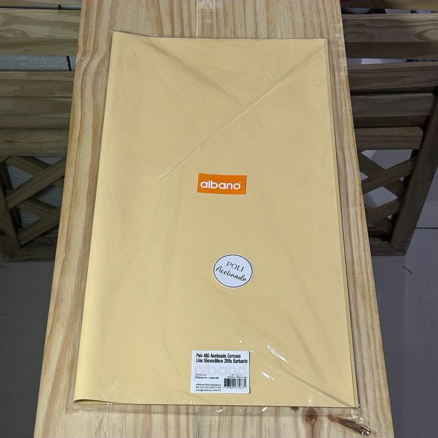 POLI 400 ACETINADO COREANO LISO 55CMX60CM 20FLS BARBANTE 37963