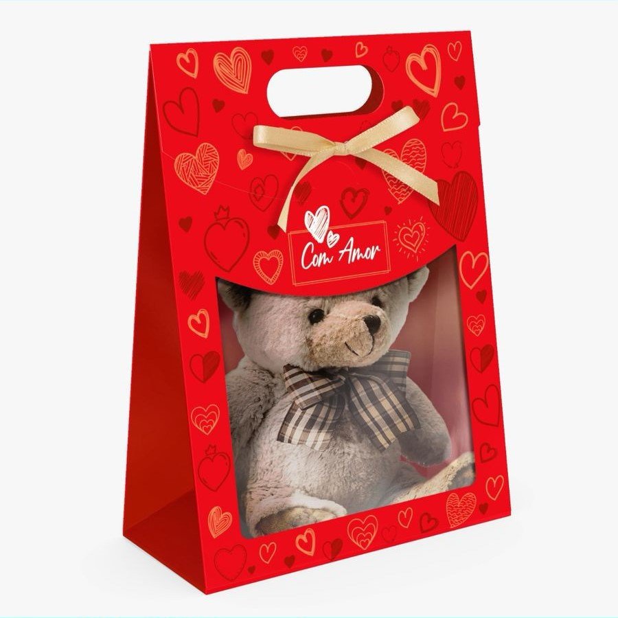 MALETA C/VISOR E ALCA AMOR EM CAIXA C/10 19X9X26CM 145842 145849