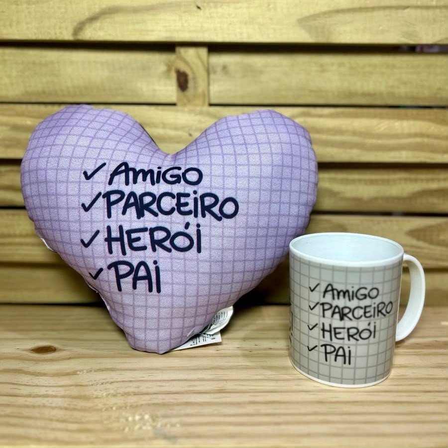 CORACAO M SEM BRACO PAI COM CANECA 