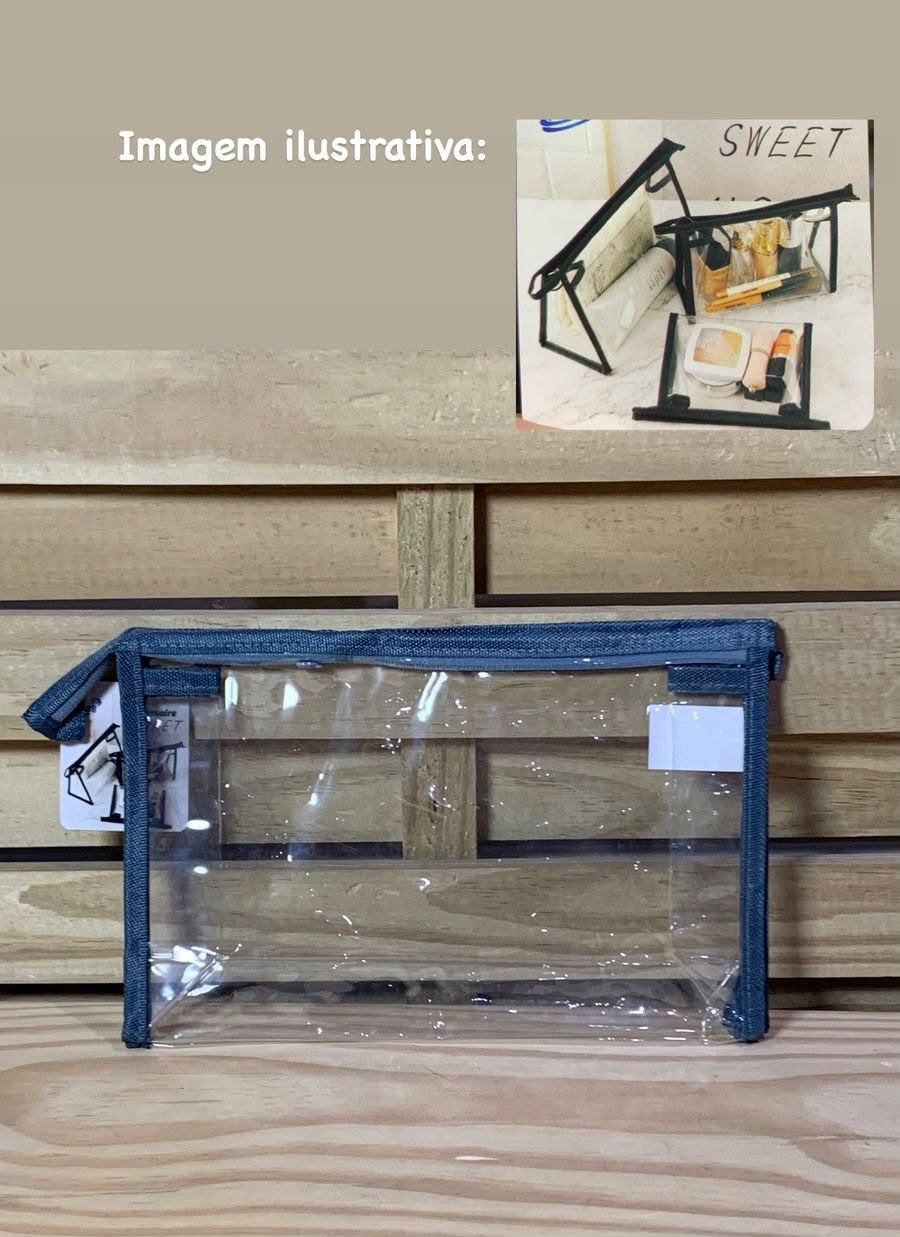 NECESSAIRE DE PLASTICO  25X16,5X7CM 