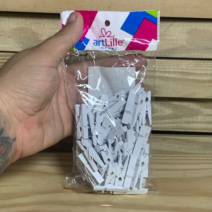 MINI PREGADOR 3,5CM C/50 BRANCO 